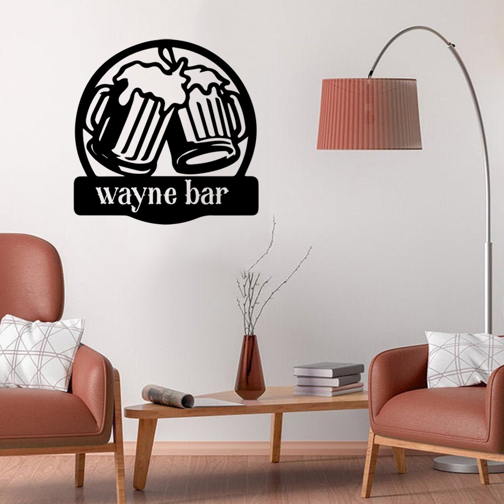 Home Decor Wall Tiles - 1PC NEW Beer Customizable Text Home