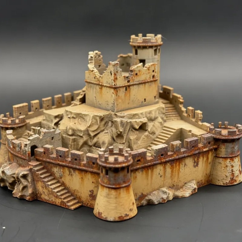Home Decor Medieval - DIY coloring medieval defense city ruins