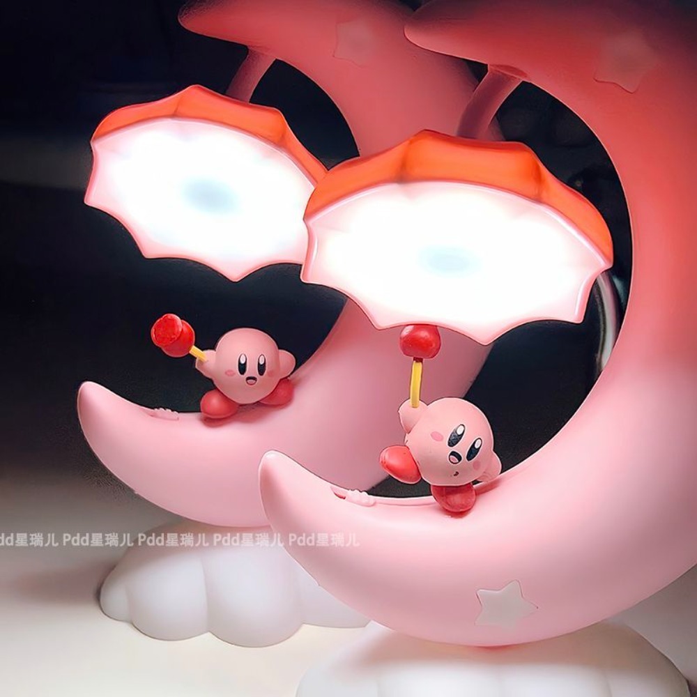 Home Decor Online - Cute Kirby Moon Night Light, Kawaii