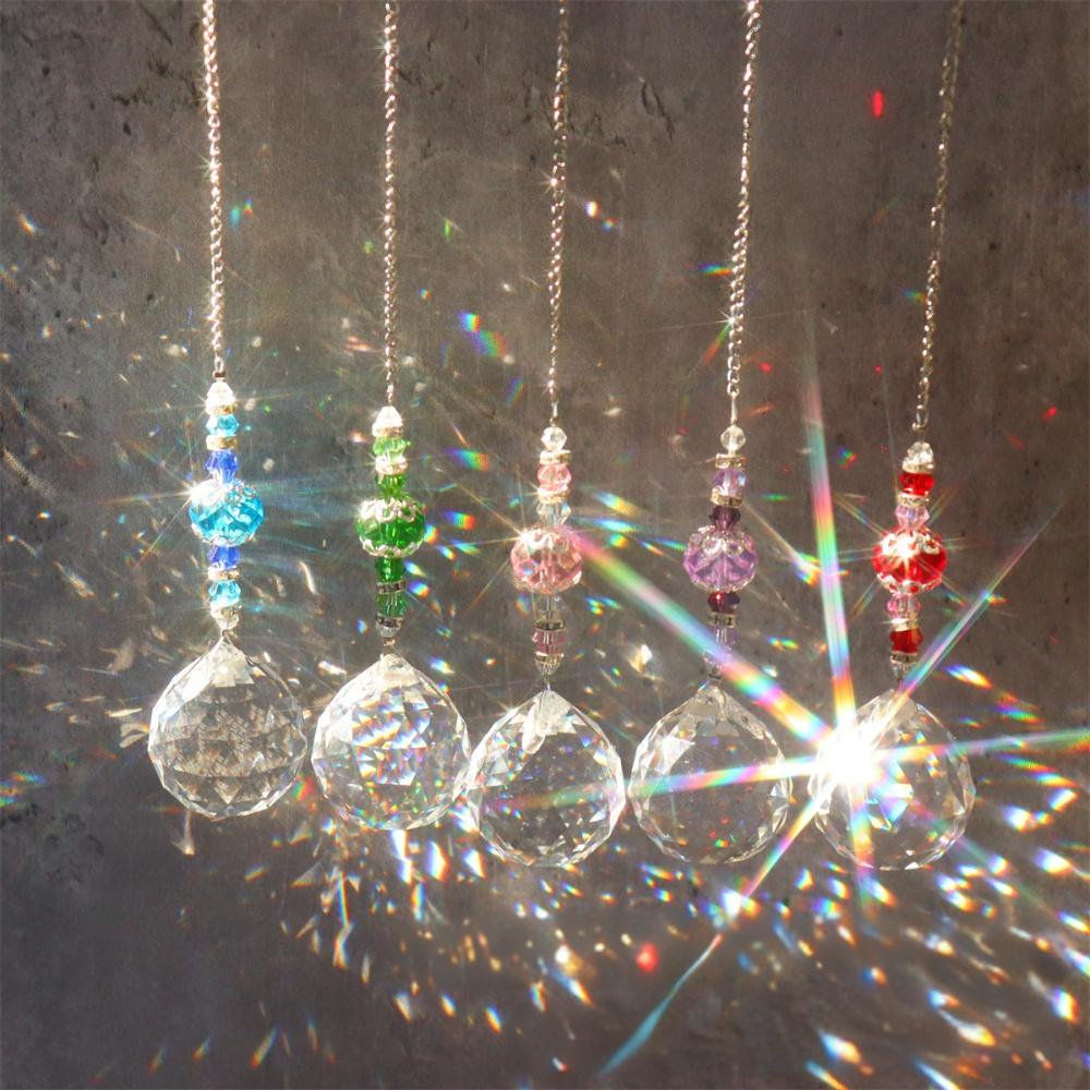 Crystal Sun Catcher - Crystals Suncatcher Hanging for Window Crystal
