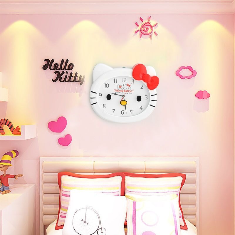 Cute Sanrio HelloKitty Silent  - Home Decor Online ulasan dan harga