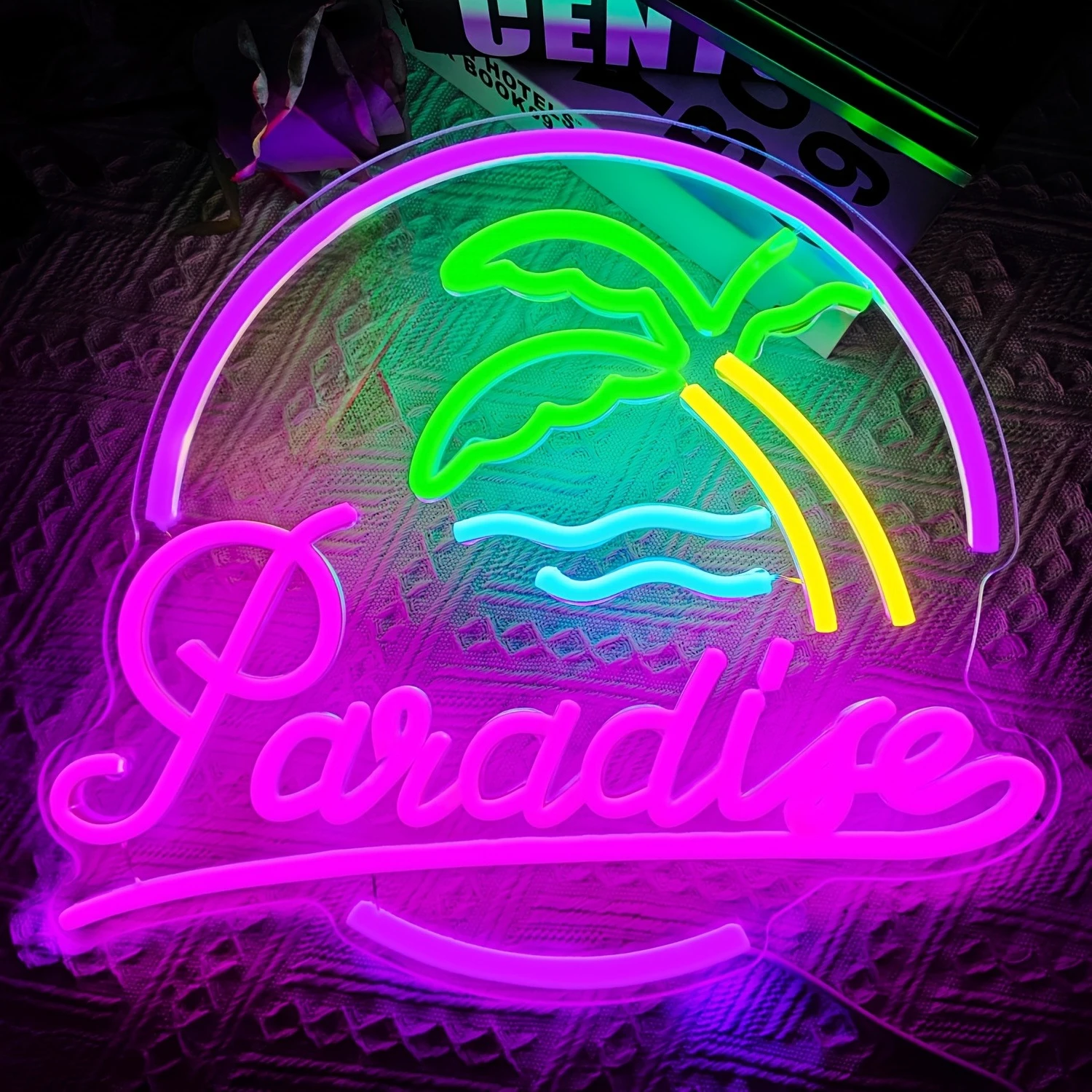 Aloha Paradise LED Neon Light  - Home Decor Nearby ulasan dan harga