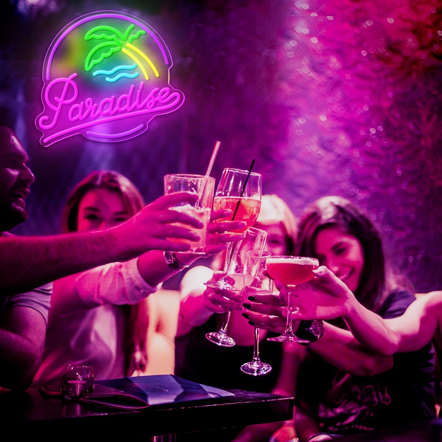 Aloha Paradise LED Neon Light  - Home Decor Nearby ulasan dan harga