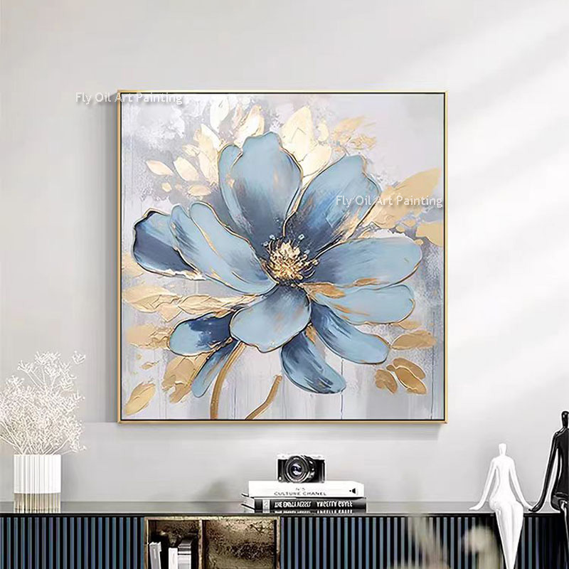 Thick Impasto Hand Painted Pop - Home Decor Color Palettes ulasan dan harga