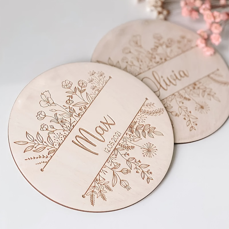 Personalized Floral Engraved N - Home Decor For Birthday ulasan dan harga