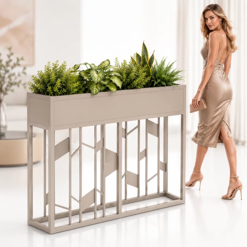Matte Black Metal Planter Box  - Room Divider Screen ulasan dan harga