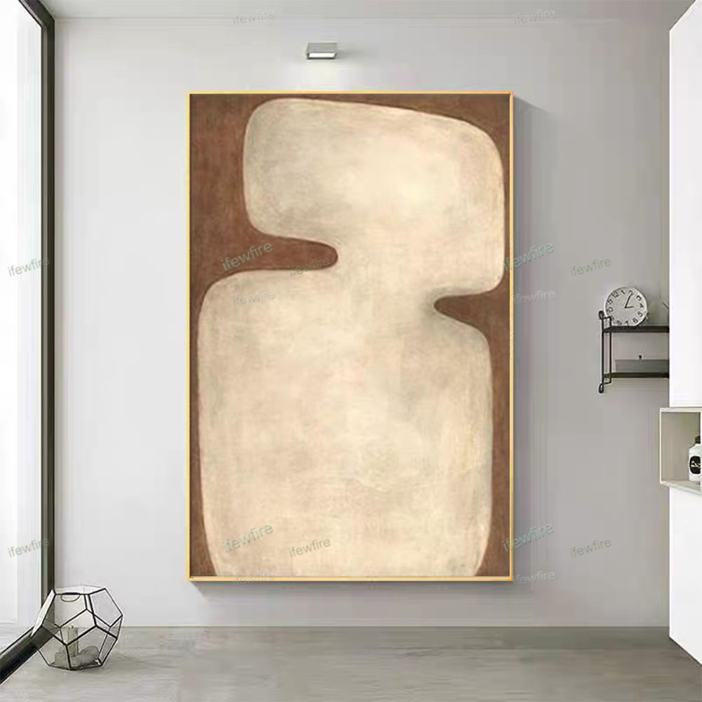 100% Hand-Painted Abstract Oil - Home Decor Color Palettes ulasan dan harga