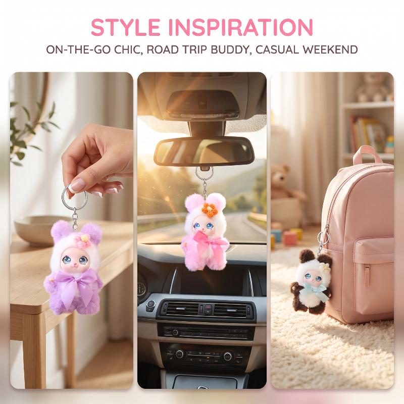 Cute Animal Plush Keychain 15c - Home Decor Games ulasan dan harga