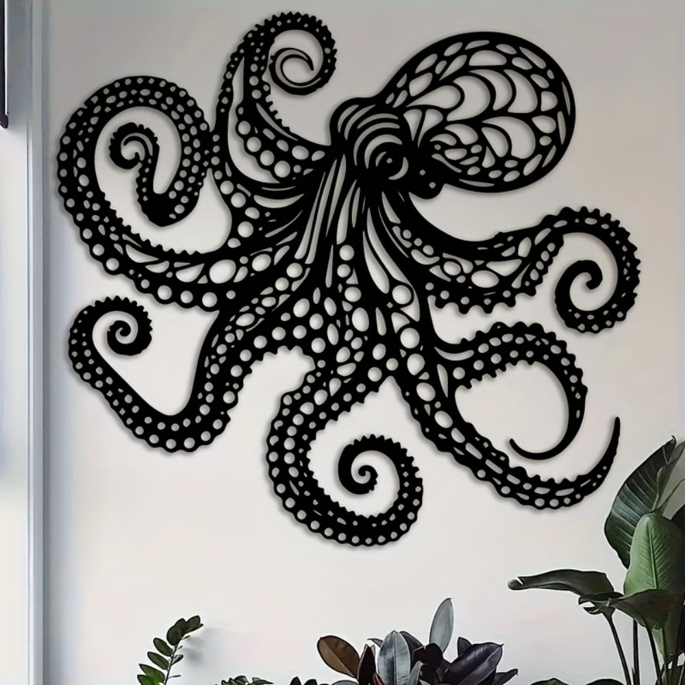 Large Metal Octopus Wall Art S - Victory Home Decor ulasan dan harga