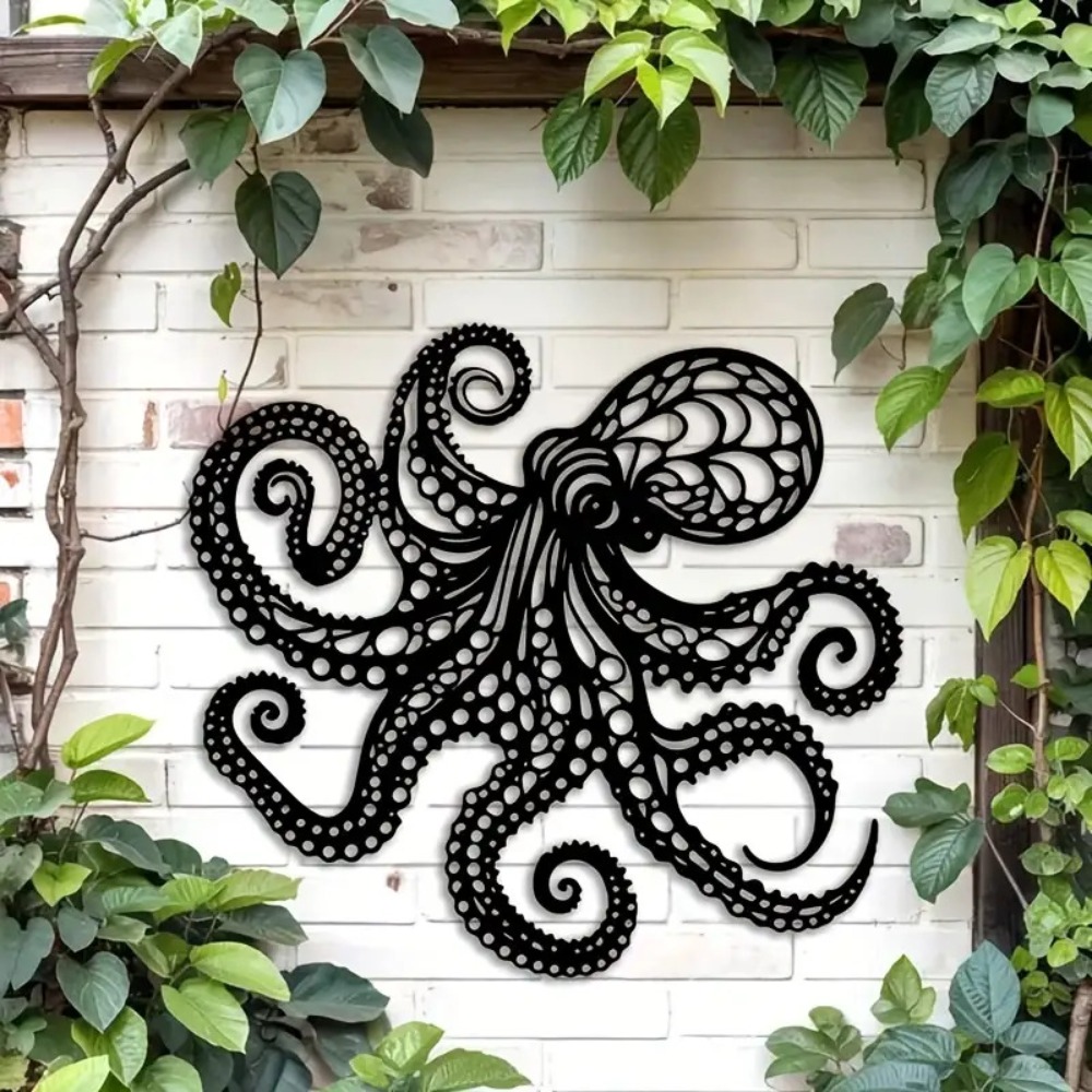 Large Metal Octopus Wall Art S - Victory Home Decor ulasan dan harga