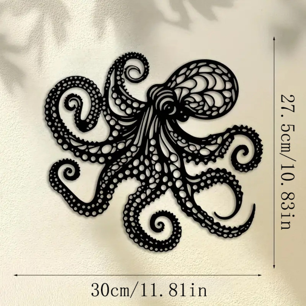 Large Metal Octopus Wall Art S - Victory Home Decor ulasan dan harga