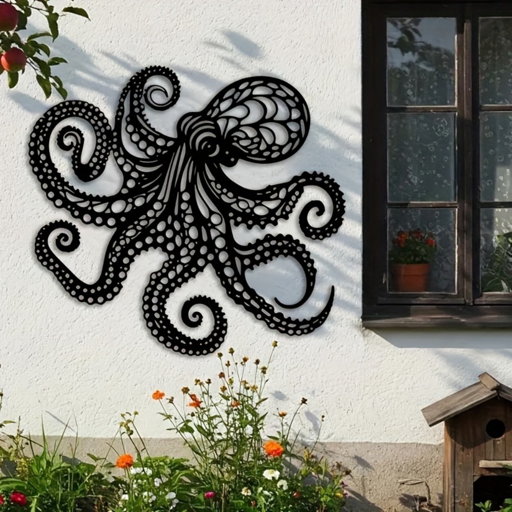 Large Metal Octopus Wall Art S - Victory Home Decor ulasan dan harga