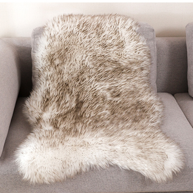 Soft Fur Artificial Sheepskin  - Cowhide Rug Faux ulasan dan harga