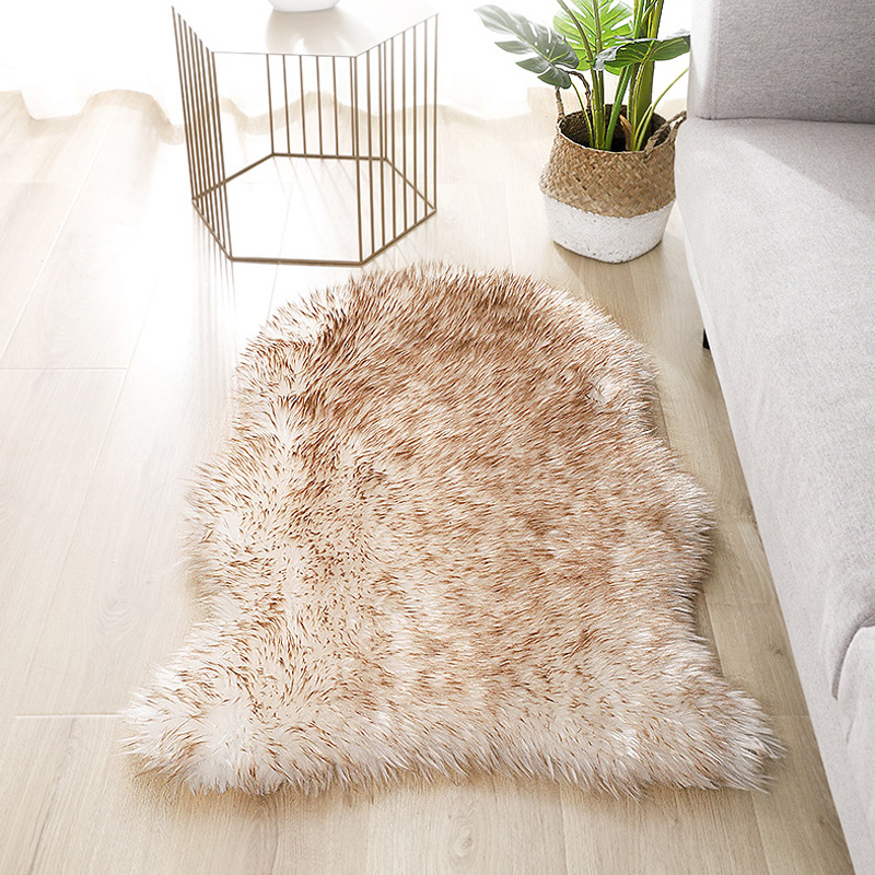 Soft Fur Artificial Sheepskin  - Cowhide Rug Faux ulasan dan harga