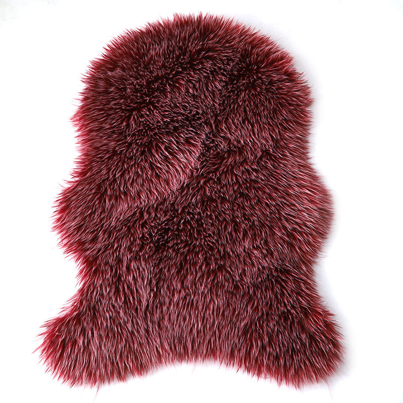 Soft Fur Artificial Sheepskin  - Cowhide Rug Faux ulasan dan harga