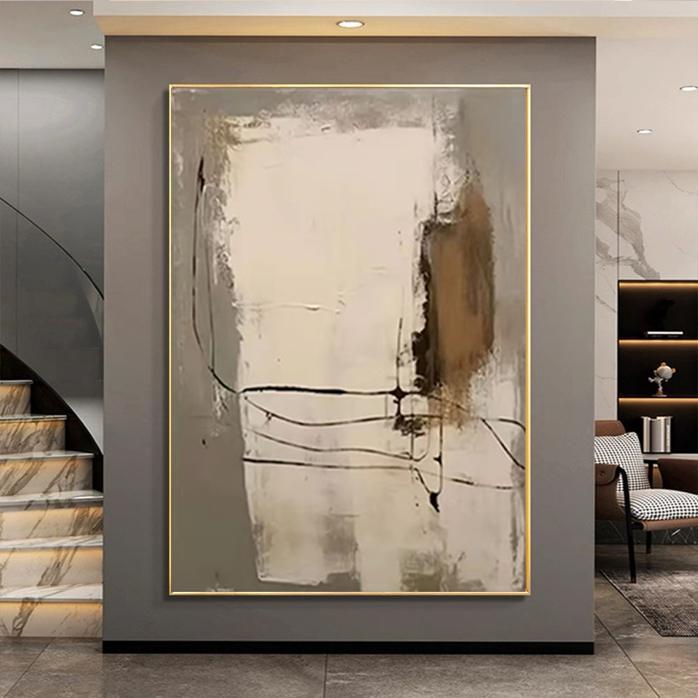 100% Hand-painted Oil Painting - Home Decor Color Palettes ulasan dan harga