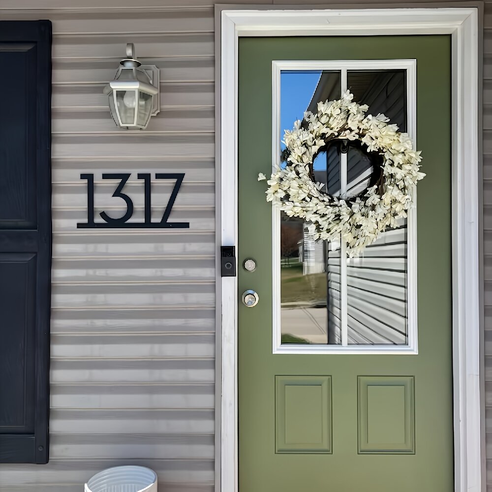 Custom Metal House Number Sign - Home Decor Nearby ulasan dan harga