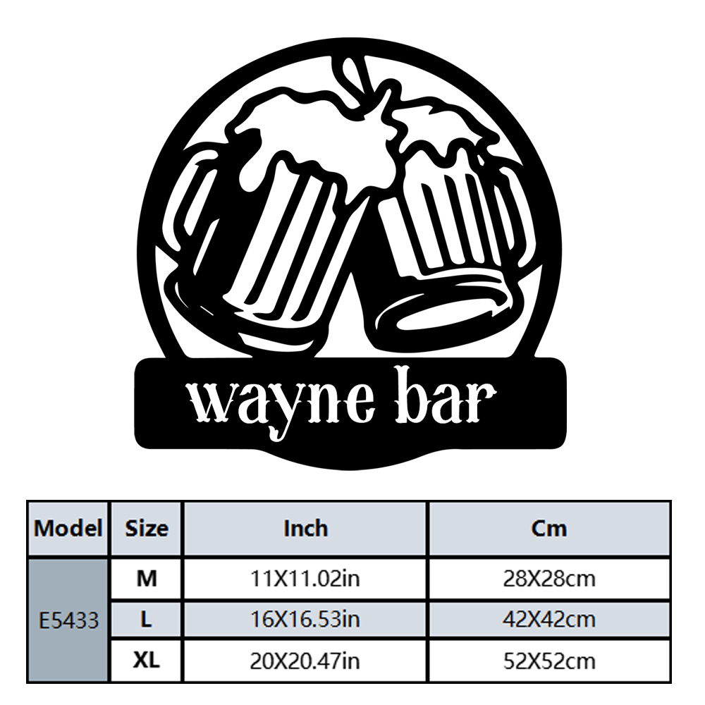1PC NEW Beer Customizable Text - Home Decor Wall Tiles ulasan dan harga