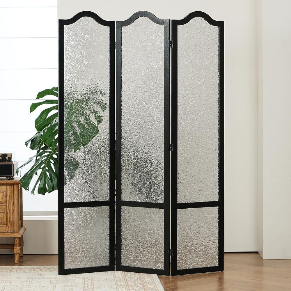 Black 3-Panel Acrylic Room Div - Room Divider Screen ulasan dan harga