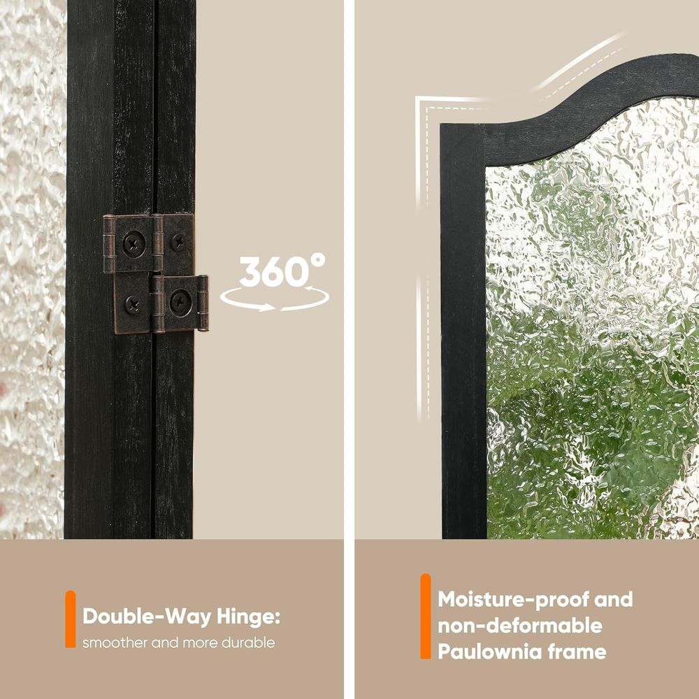Black 3-Panel Acrylic Room Div - Room Divider Screen ulasan dan harga