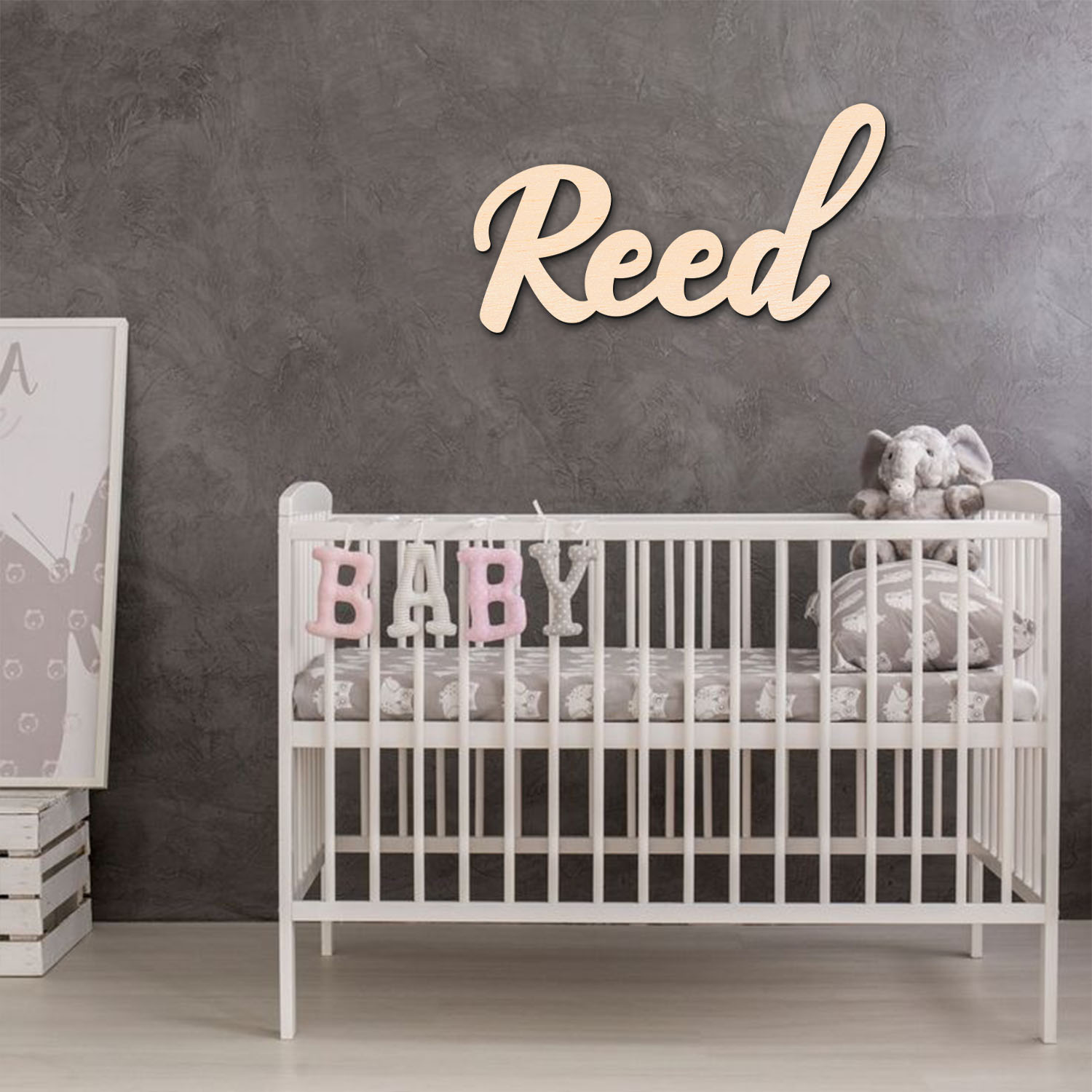 1pc personalized wooden surnam - Home Decor For Birthday ulasan dan harga