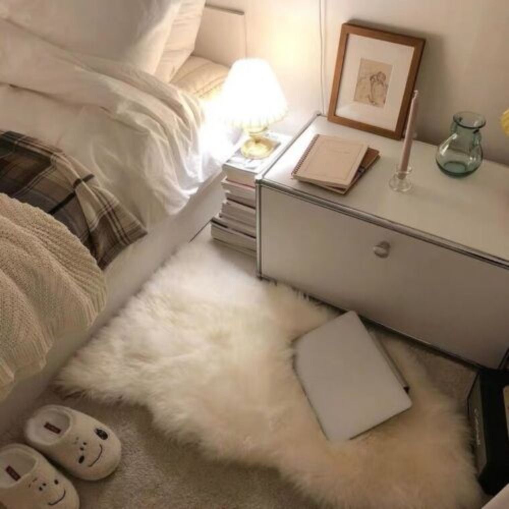 Imitation Wool Non Slip Fluffy - Cowhide Rug Faux ulasan dan harga