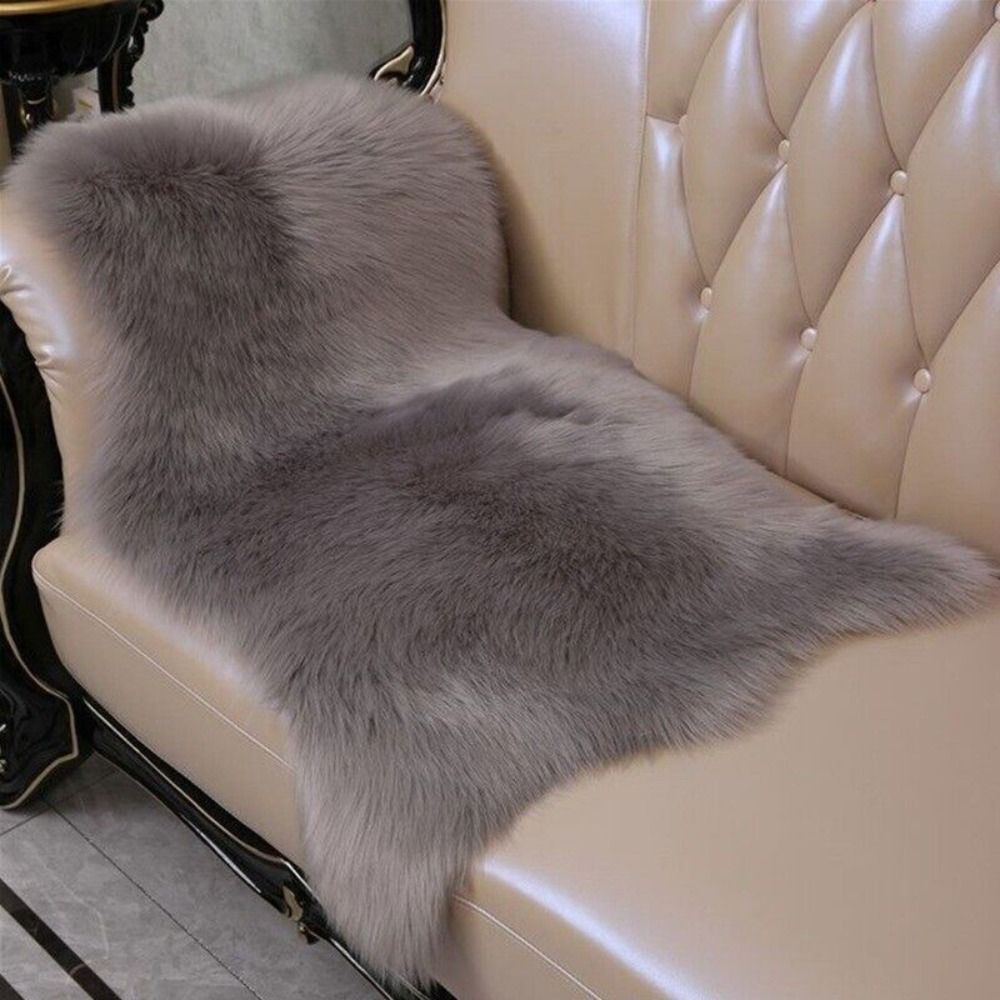 Imitation Wool Non Slip Fluffy - Cowhide Rug Faux ulasan dan harga