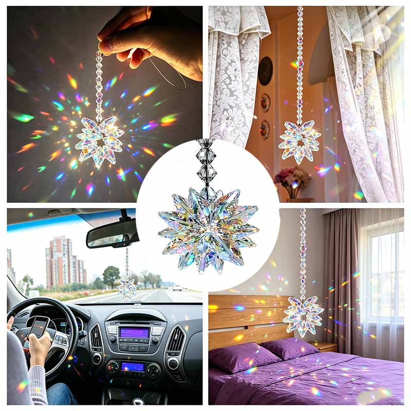 Star Crystal Sun Catcher Hangi - Crystal Sun Catcher ulasan dan harga
