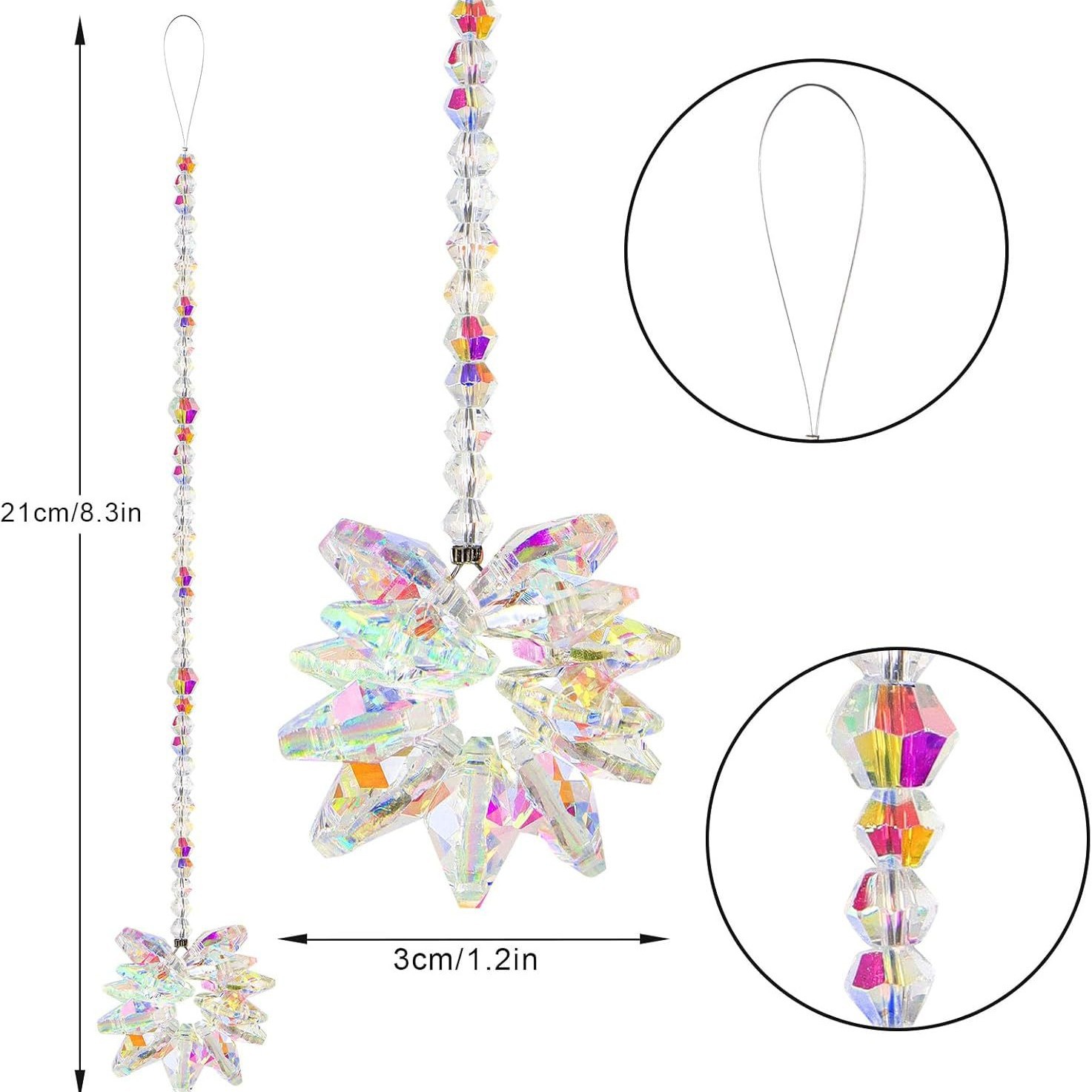 Star Crystal Sun Catcher Hangi - Crystal Sun Catcher ulasan dan harga
