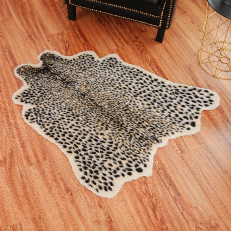 Leopard Cow Print Rug Faux Hid - Cowhide Rug Faux ulasan dan harga