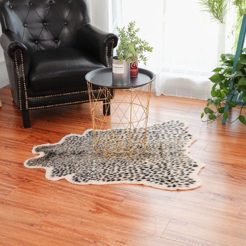 Leopard Cow Print Rug Faux Hid - Cowhide Rug Faux ulasan dan harga