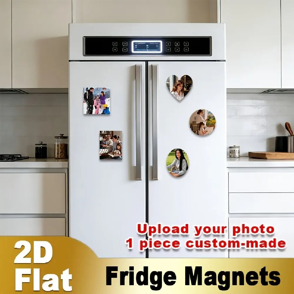 Custom Photo Fridge Magnet 2D  - Home Decor For Birthday ulasan dan harga
