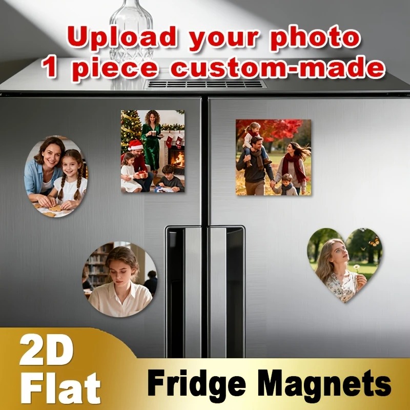 Custom Photo Fridge Magnet 2D  - Home Decor For Birthday ulasan dan harga