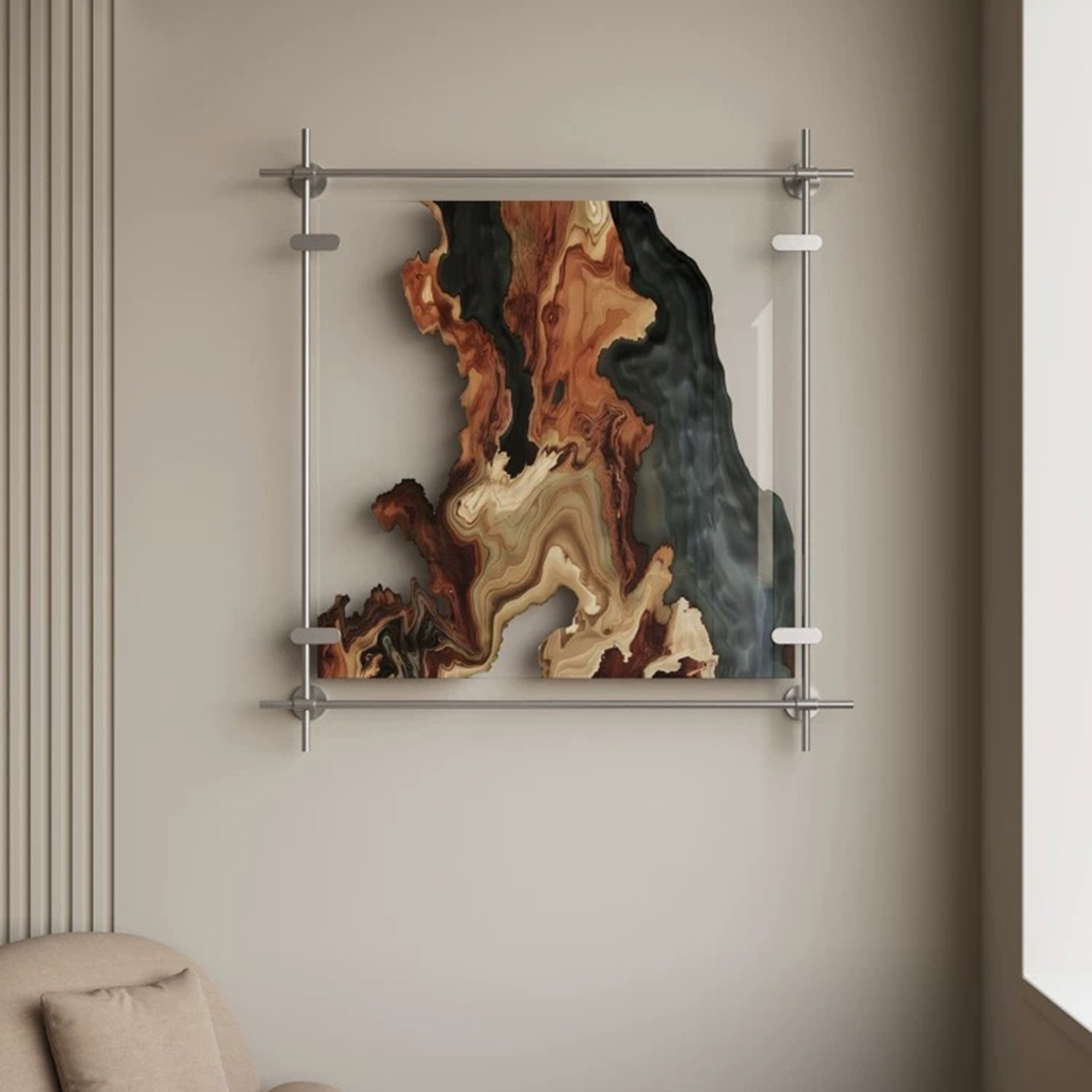 Acrylic installation painting  - Abstract Oil Painting ulasan dan harga