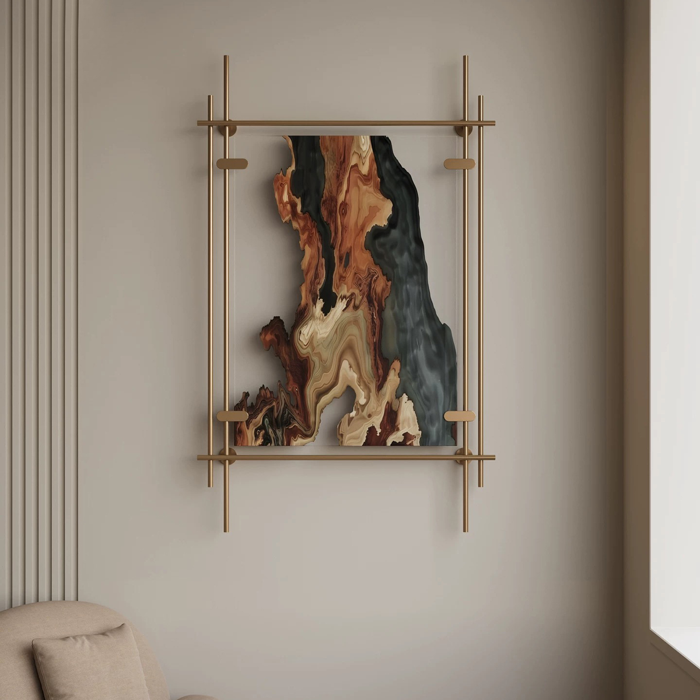 Acrylic installation painting  - Abstract Oil Painting ulasan dan harga
