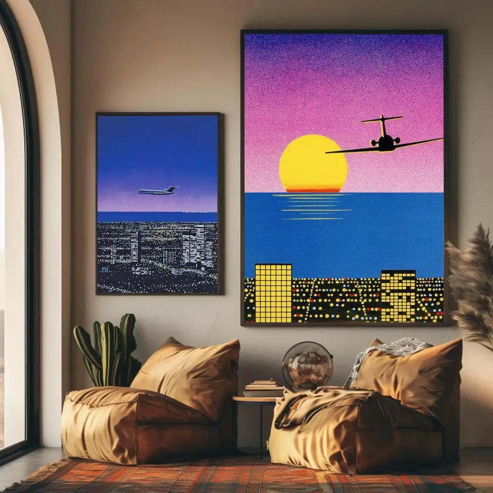 1pc frameless H-hiroshi Nagai  - Abstract Oil Painting ulasan dan harga
