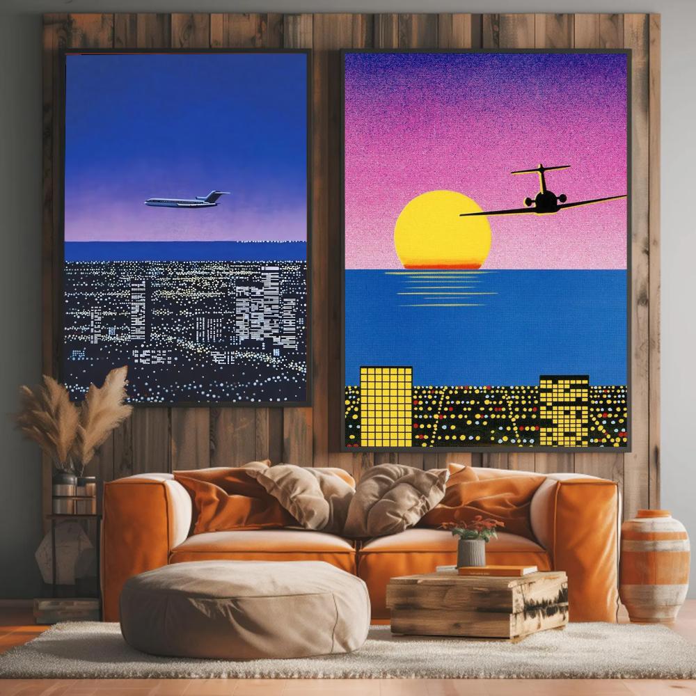 1pc frameless H-hiroshi Nagai  - Abstract Oil Painting ulasan dan harga