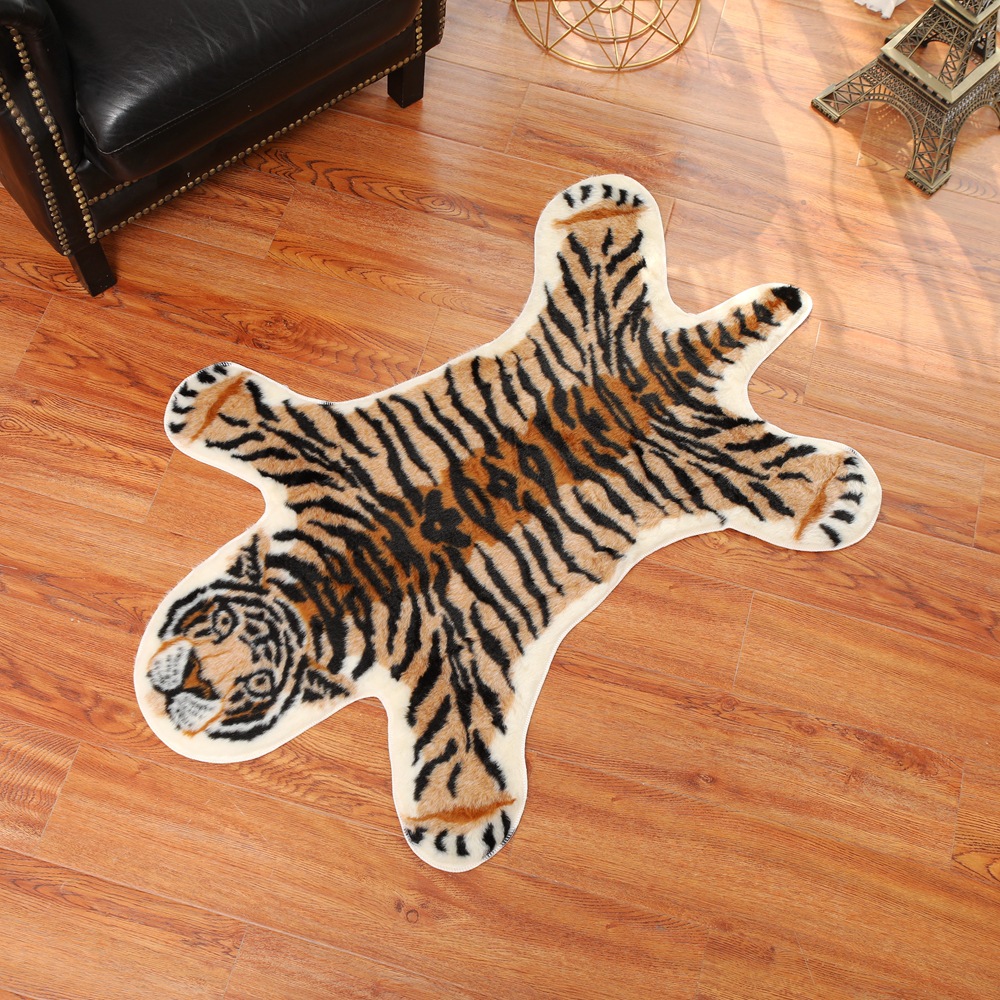 Tiger Printed Rug Cow Leopard  - Cowhide Rug Faux ulasan dan harga