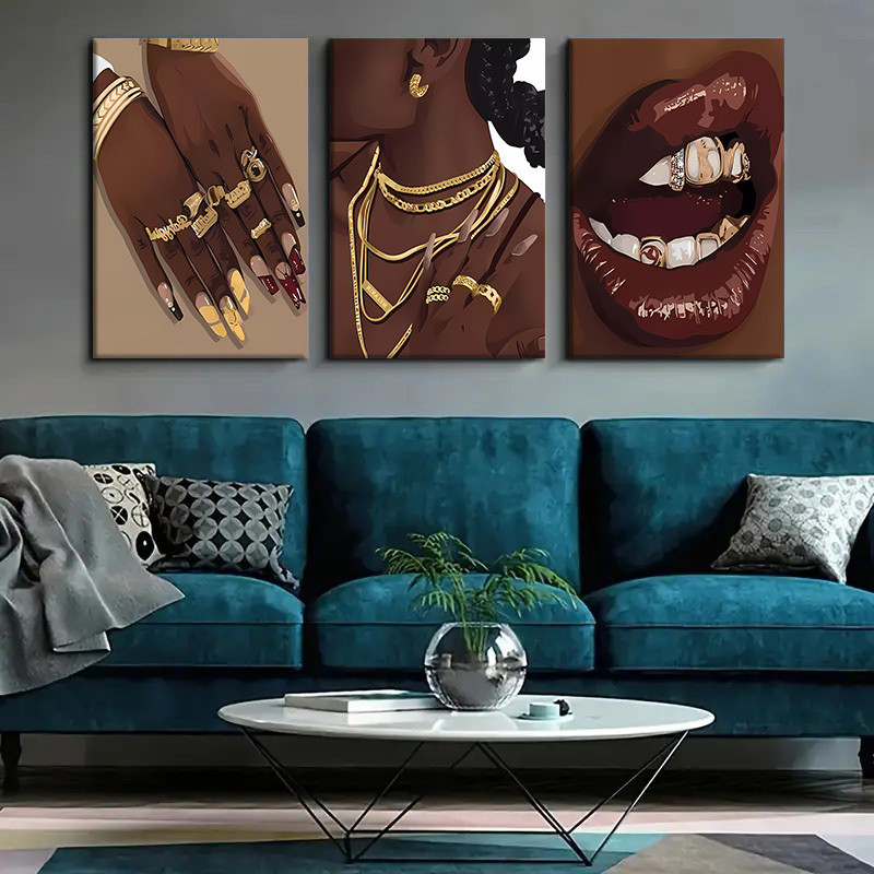3pcs Framed Abstract Canvas Ar - Abstract Oil Painting ulasan dan harga