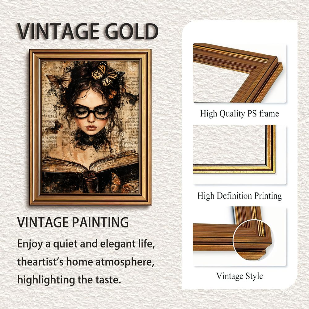 Dark Academia Retro Wall Decor - Abstract Oil Painting ulasan dan harga