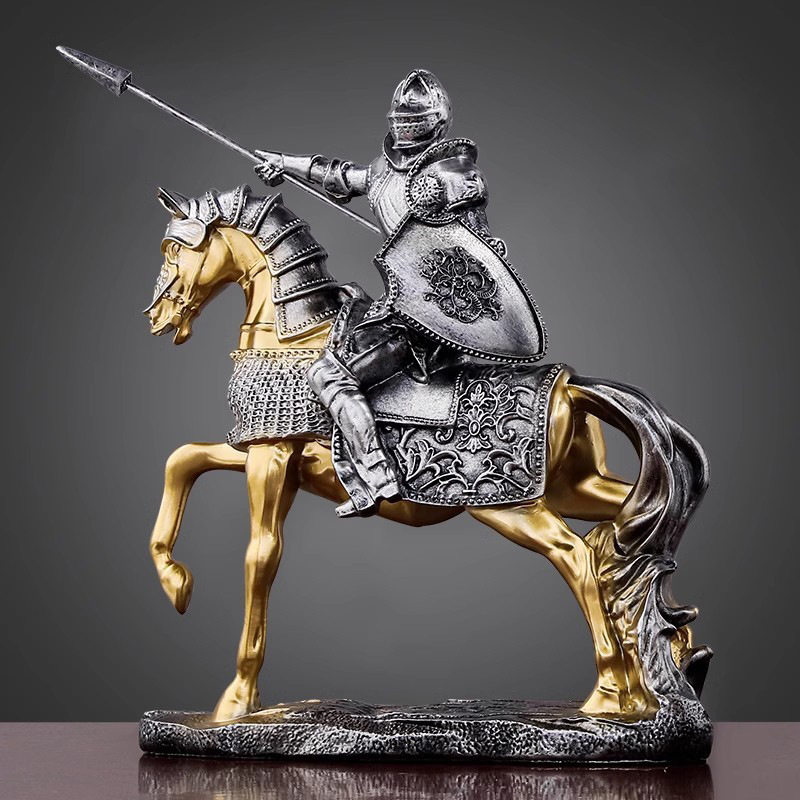 Home Decor Sculpture Knight Br - Home Decor Medieval ulasan dan harga