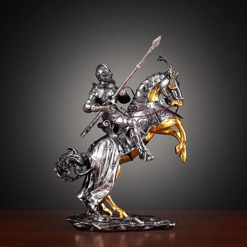 Home Decor Sculpture Knight Br - Home Decor Medieval ulasan dan harga