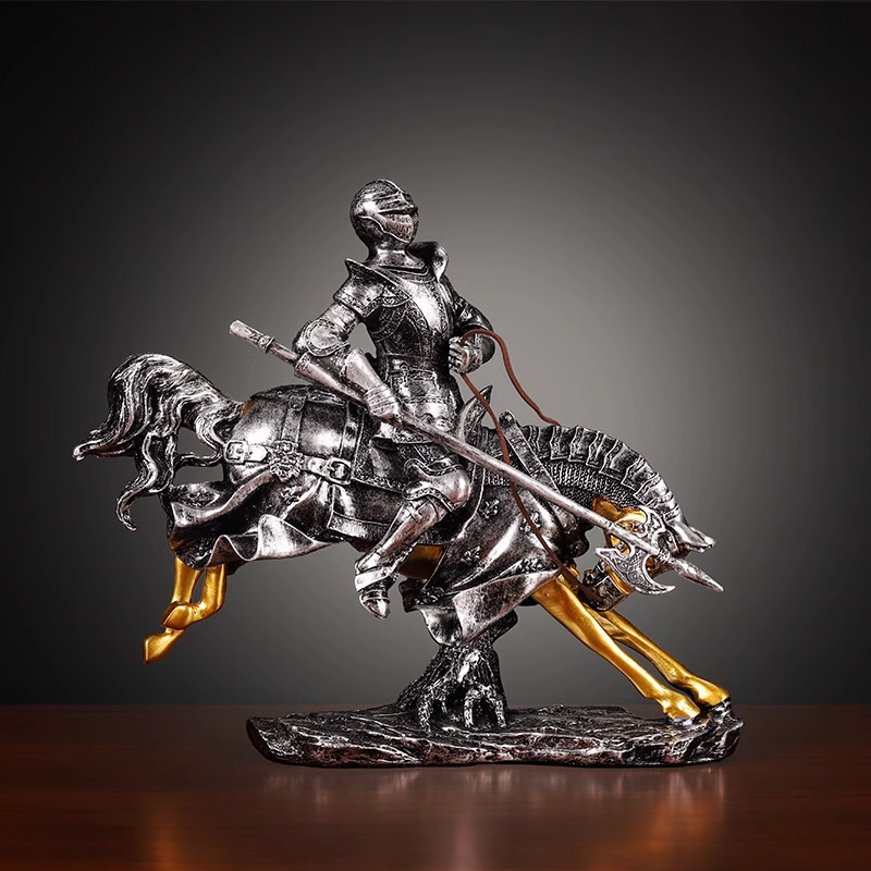 Home Decor Sculpture Knight Br - Home Decor Medieval ulasan dan harga