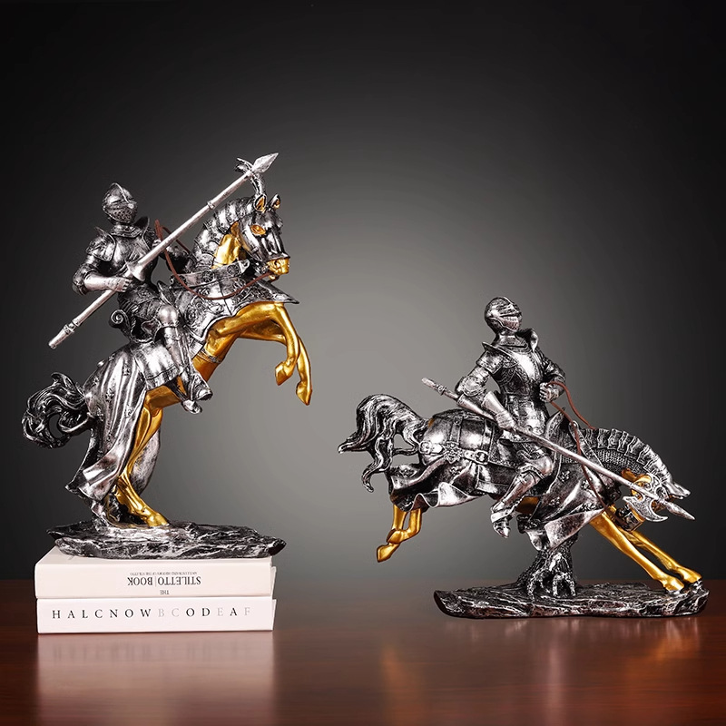 Home Decor Sculpture Knight Br - Home Decor Medieval ulasan dan harga