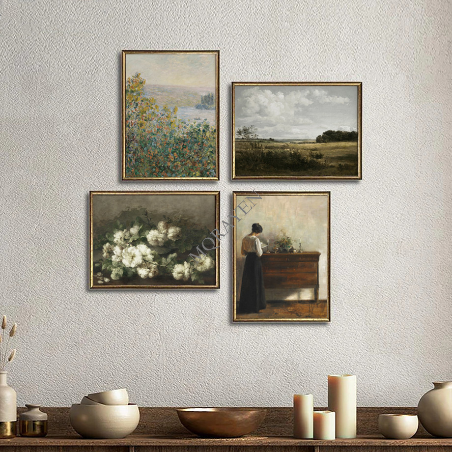 Rural Nature Landscape Wall Ar - Victory Home Decor ulasan dan harga