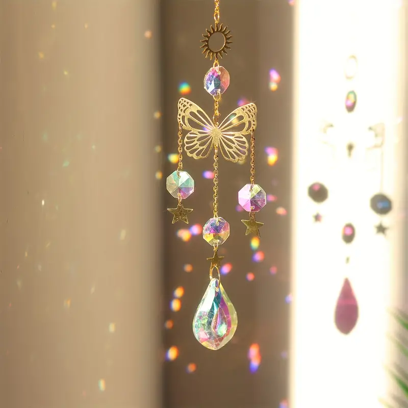 1 PC Butterfly Crystal Sun Cat - Crystal Sun Catcher ulasan dan harga