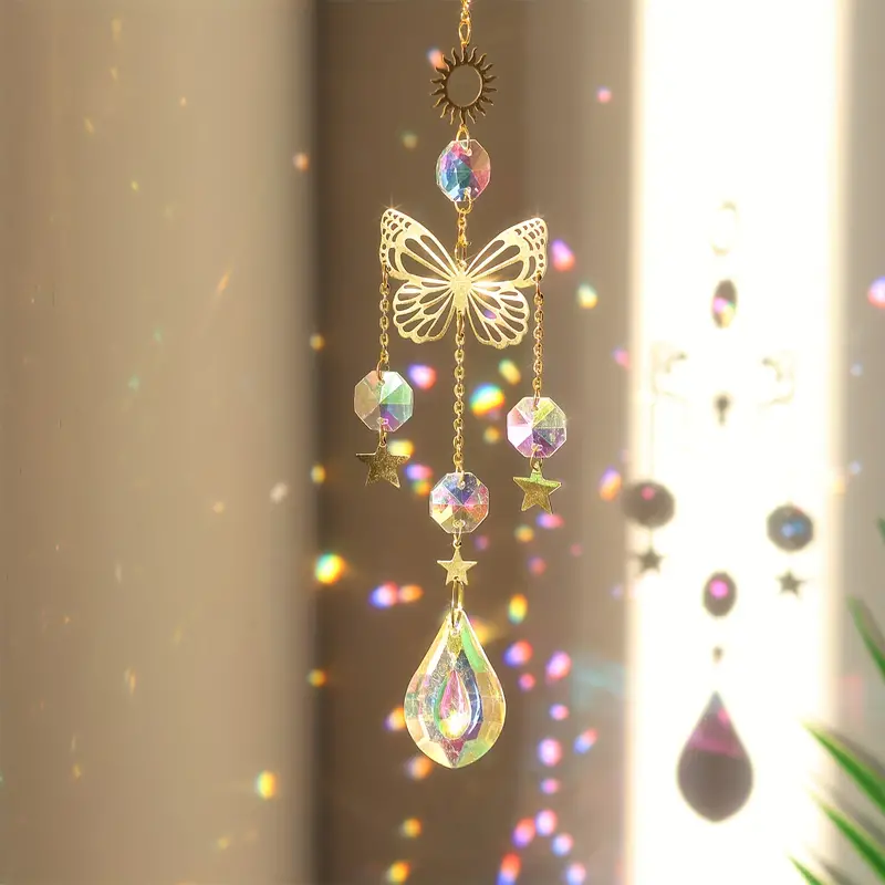 1 PC Butterfly Crystal Sun Cat - Crystal Sun Catcher ulasan dan harga