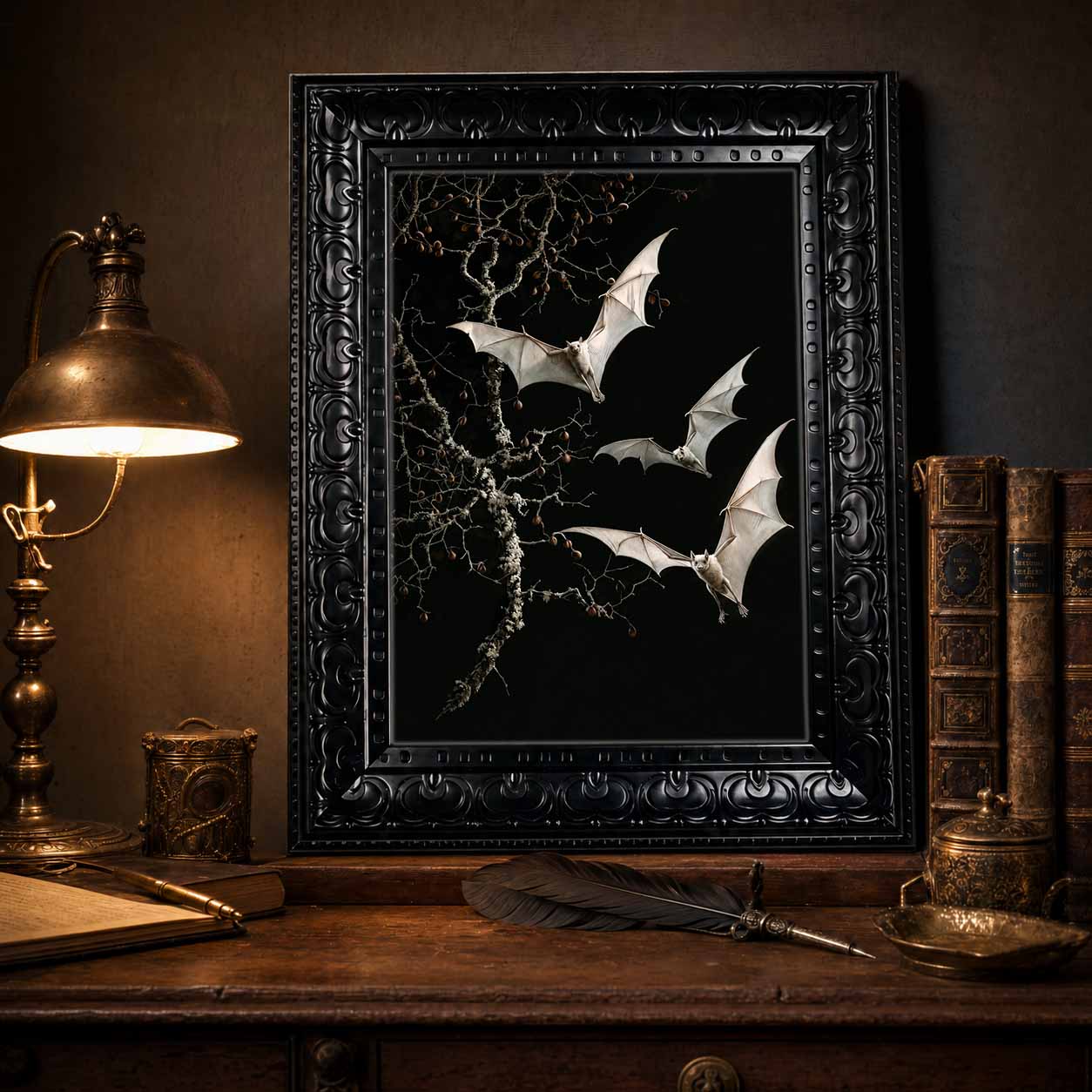 Halloween Wall Art Gothic Dark - Abstract Oil Painting ulasan dan harga