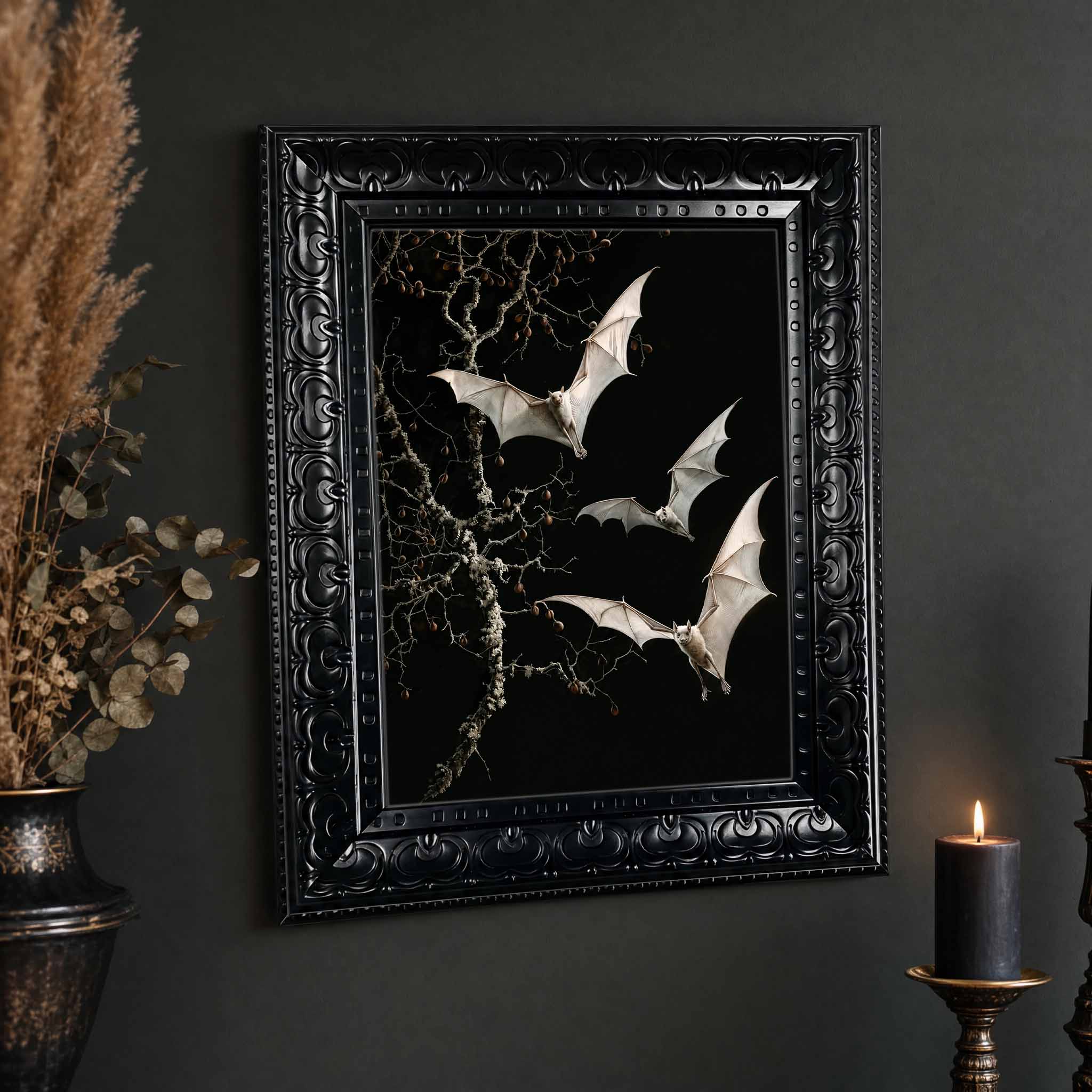 Halloween Wall Art Gothic Dark - Abstract Oil Painting ulasan dan harga