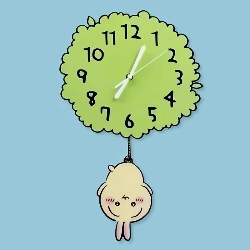 Cute Chiikawa Pendulum Wall Cl - Home Decor Online ulasan dan harga